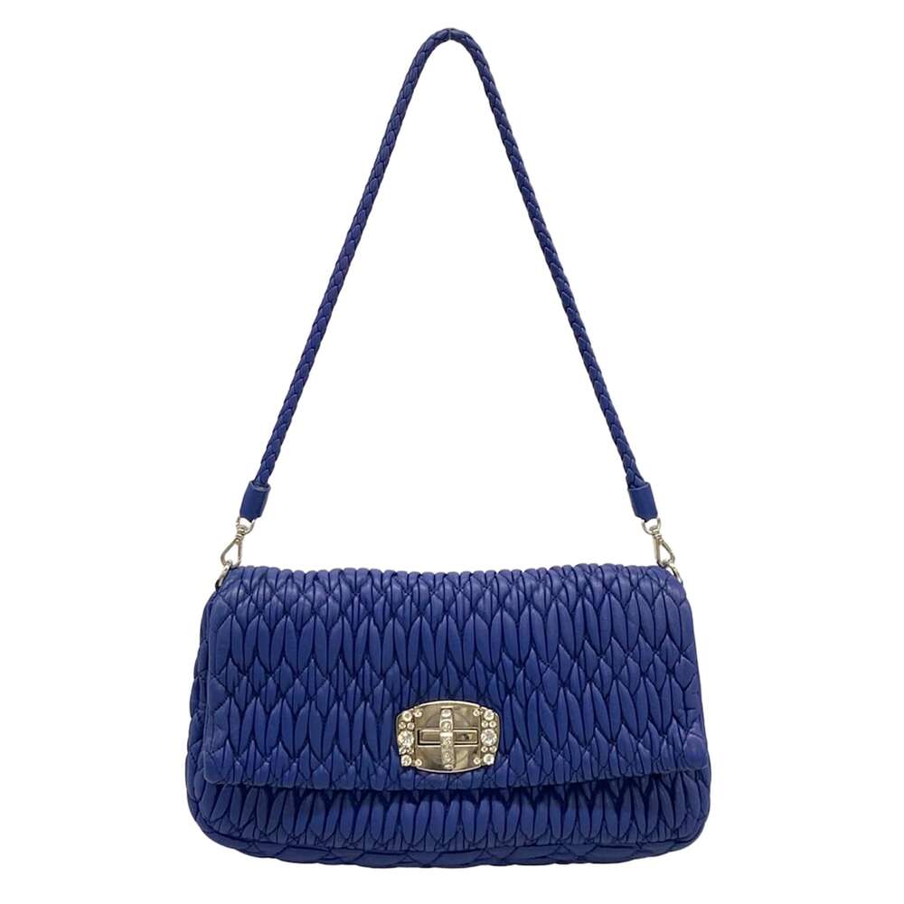 Miu Miu Shoulder Bag Purple Blue
